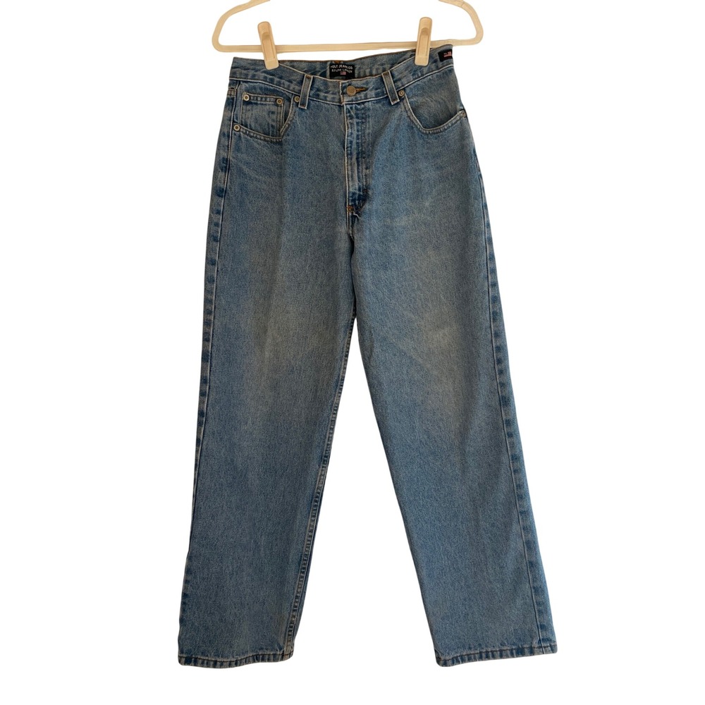 Polo Jeans‎ Co Ralph Lauren Vintage High Rise Straight Leg Jeans Americana Patch